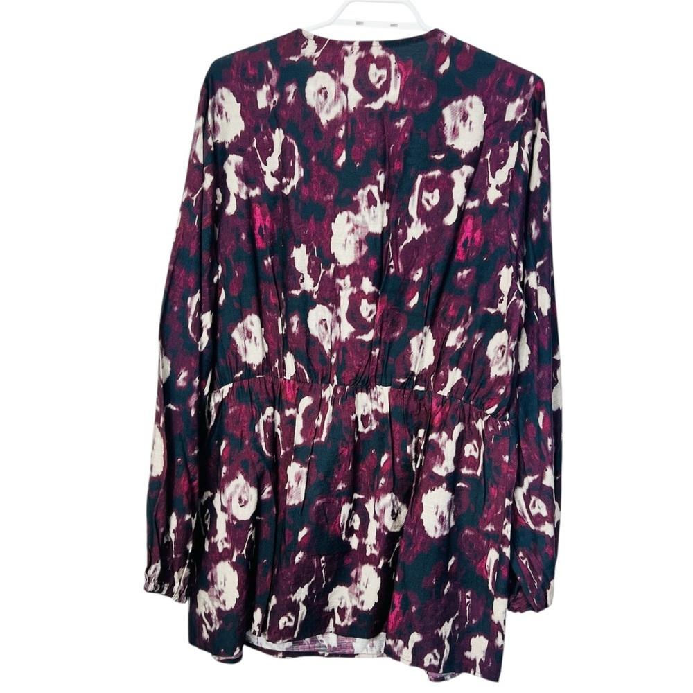 NWT Simple Wish Plum Wrap Tunic mini Dress women size EU 46 Xl/ XXL - Picture 2 of 13